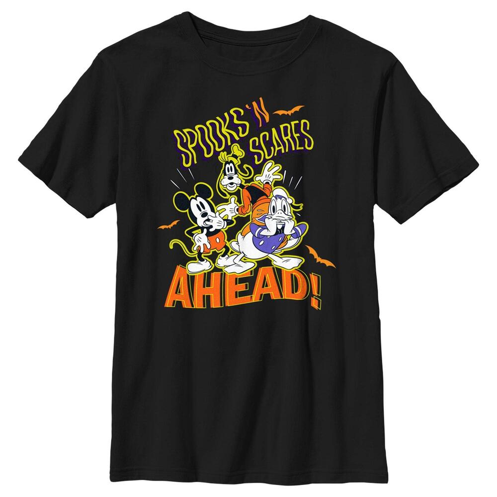 Boys Mickey Friends Spooks And Scares Ahead Tshirt